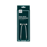 Stethoscope Light Weight Thick Walled Dual Head Silver Chestpiece 22"tube Hunter Green Each