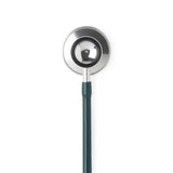 Stethoscope Light Weight Thick Walled Dual Head Silver Chestpiece 22"tube Hunter Green Each