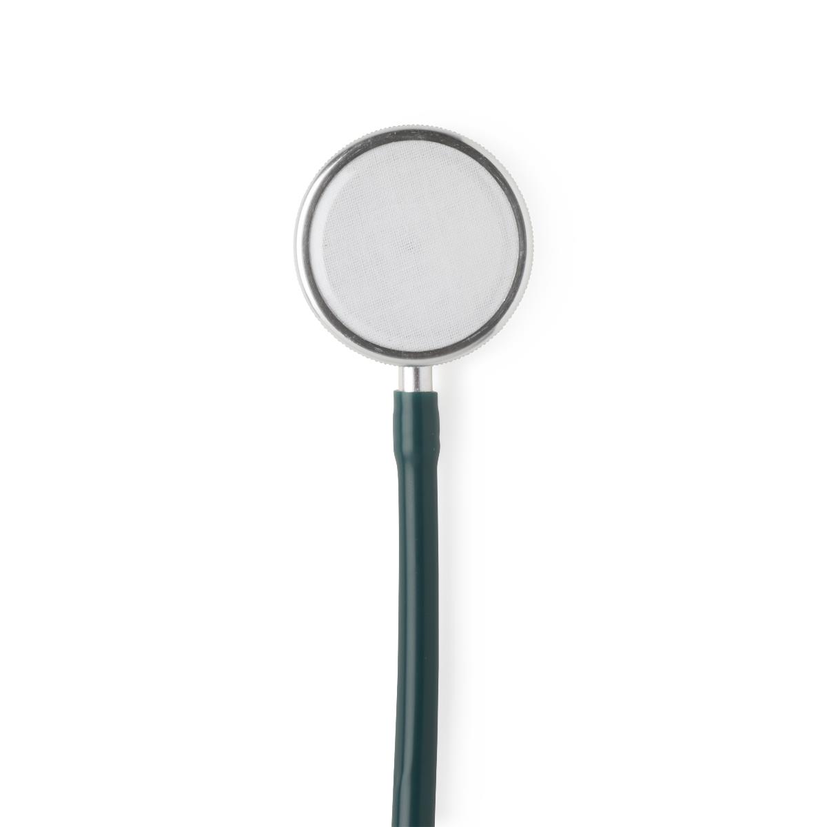 Stethoscope Light Weight Thick Walled Dual Head Silver Chestpiece 22"tube Hunter Green Each