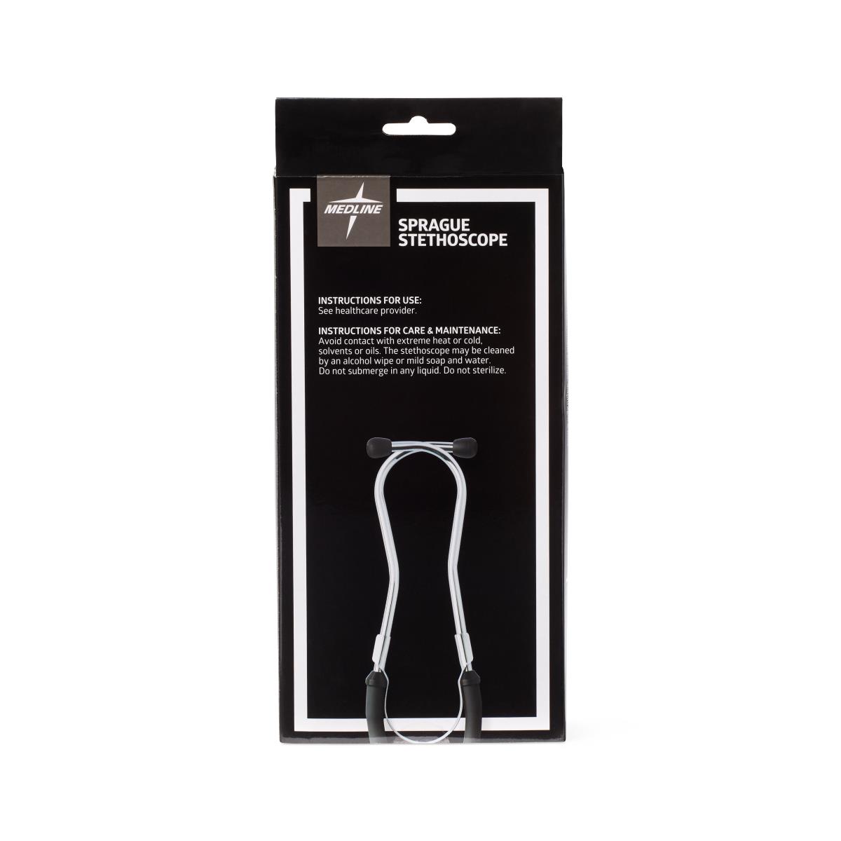 Stethoscope Sprague Rappaport Kit Dual-tube Eartip Large & Small Diaphragm And Adult Pediatric Infant Bell Black Each