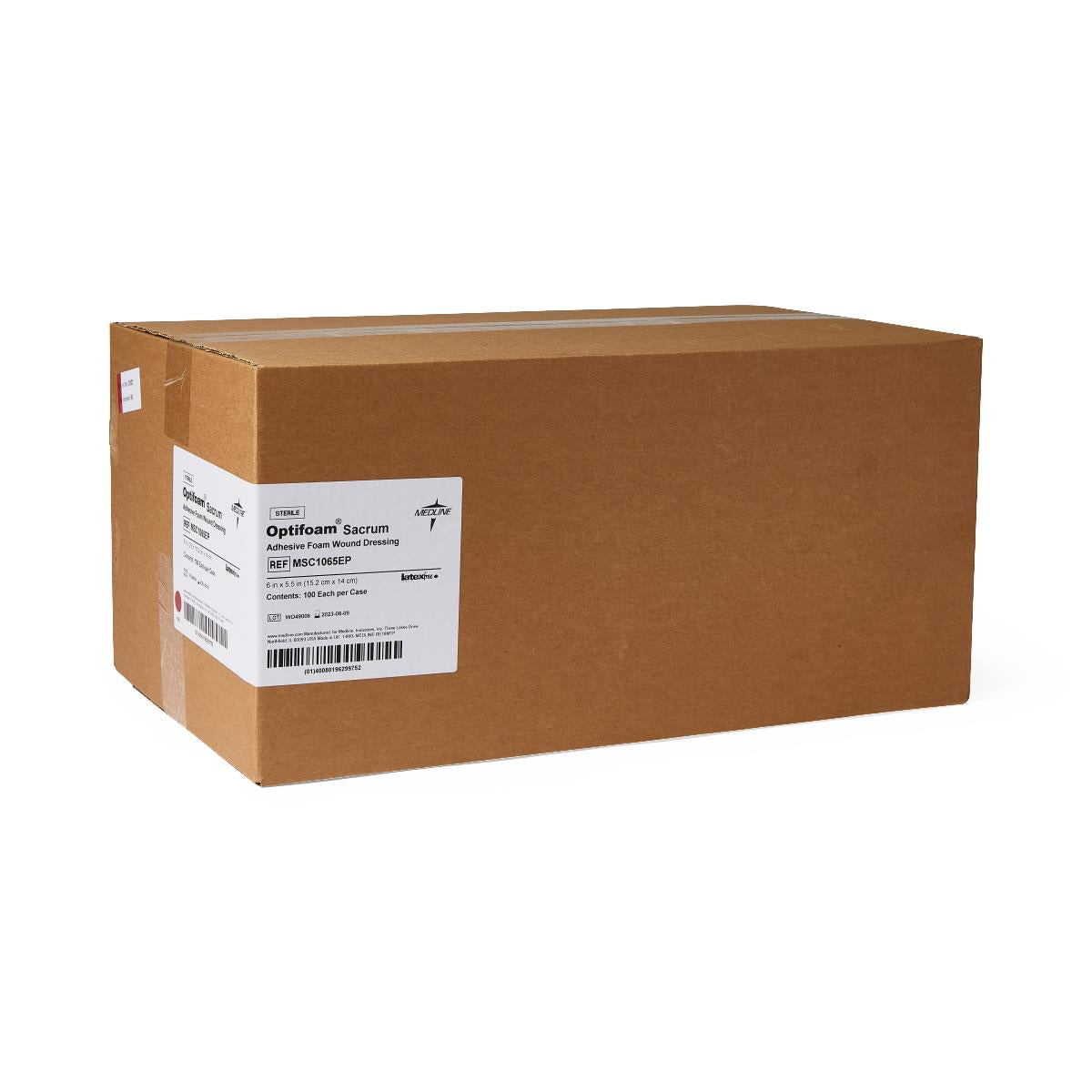Optifoam Adhesive Foam Dressing Sacral 15cm X 14cm Box/10 Each