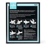 Optifoam Gentle Adhesive Bordered Foam Dressing Heel Box/10 Each