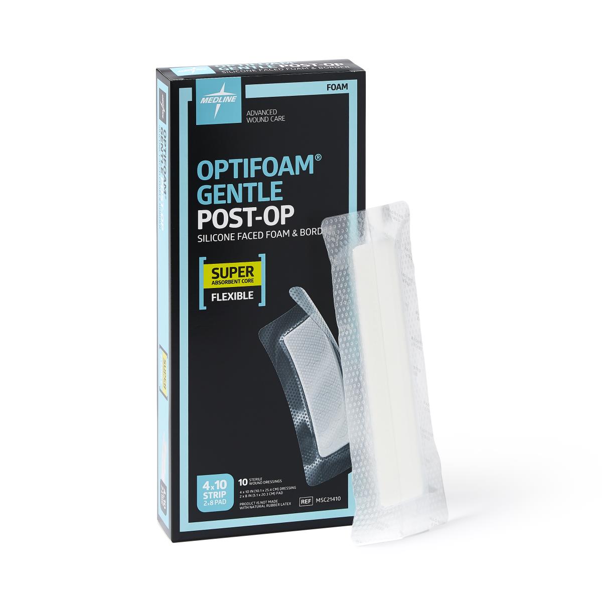 Optifoam Gentle Post-Op Foam Wound Dressings Silicone Adhesive Super Absorbent Foam Dressing With Border