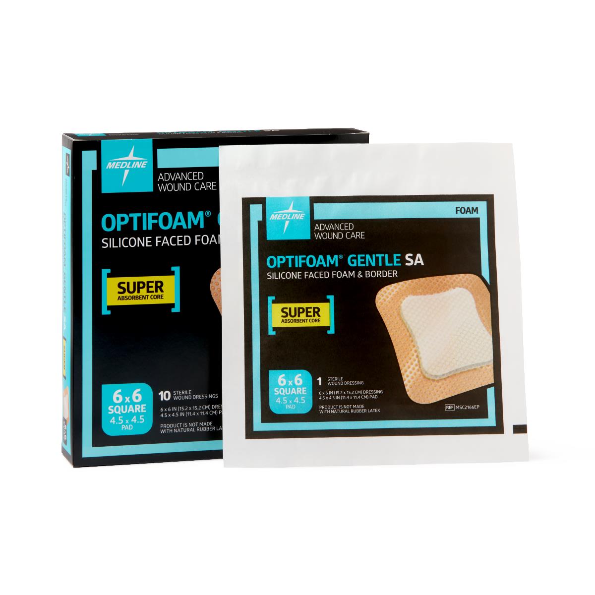 Optifoam Gentle Silicone-Faced Foam Wound Dressings