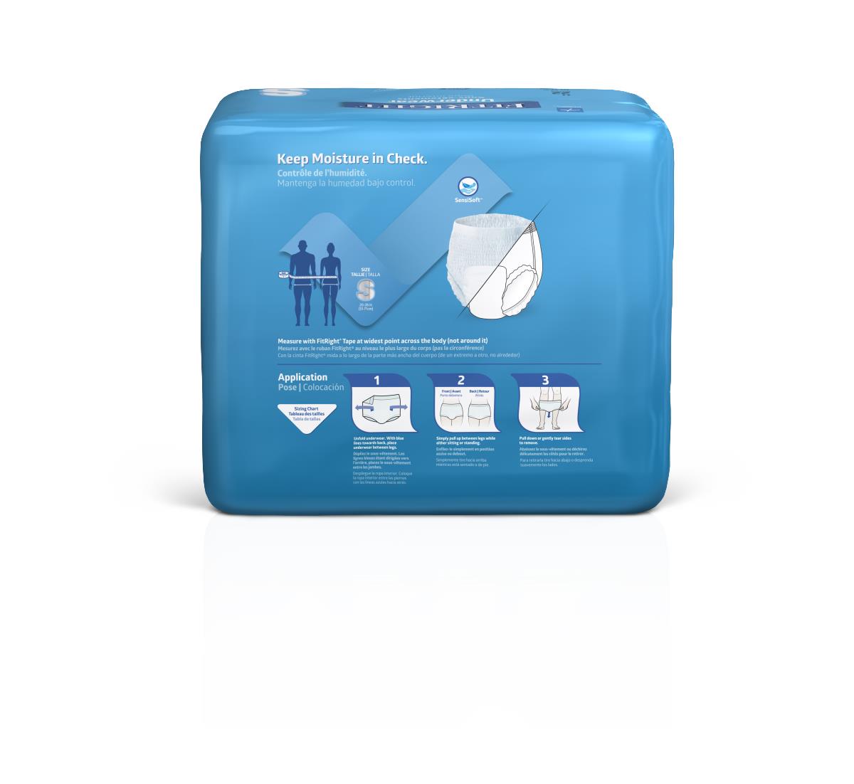 Protection Plus Classic Protective Underwear Small Packages Of 22 Case/88 Each