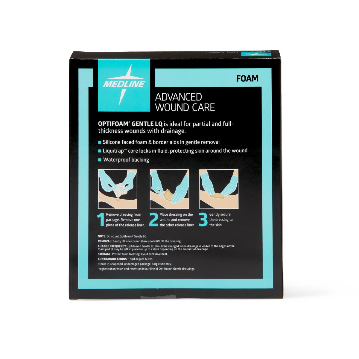 Optifoam Gentle Silicone-Faced Foam Wound Dressings
