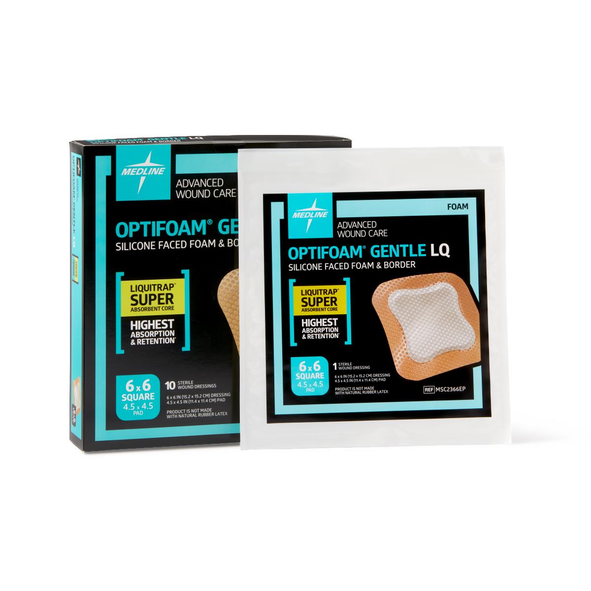 Optifoam Gentle Silicone-Faced Foam Wound Dressings
