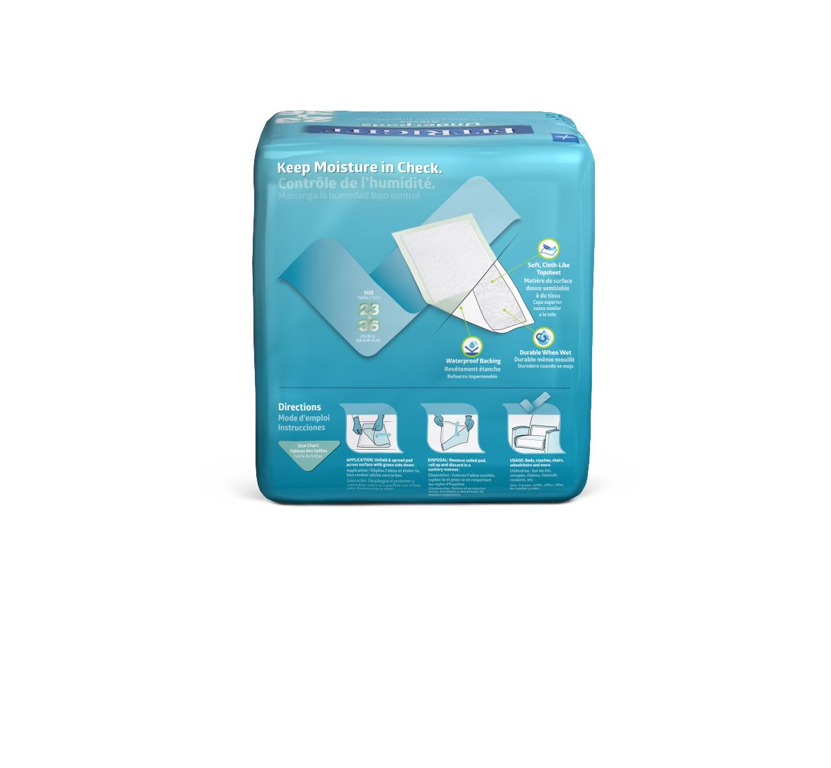 Underpad Disposable Deluxe 23" X 36" Packages Of 15 Case/150