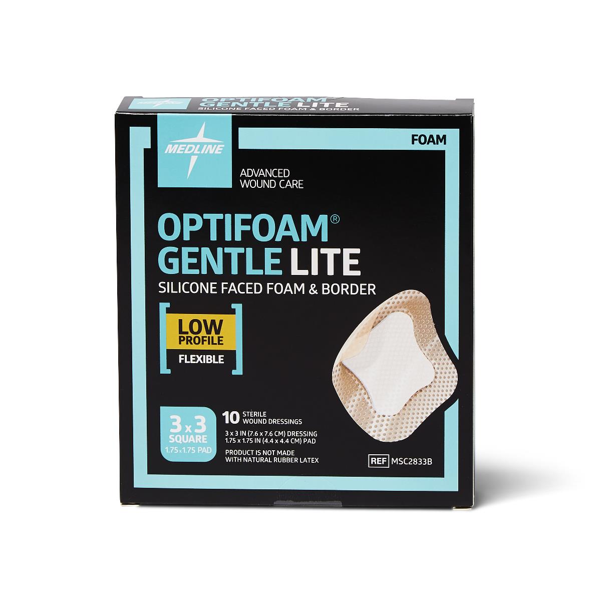 Optifoam Gentle Lite Foam Wound Dressings With Silicone Adhesive