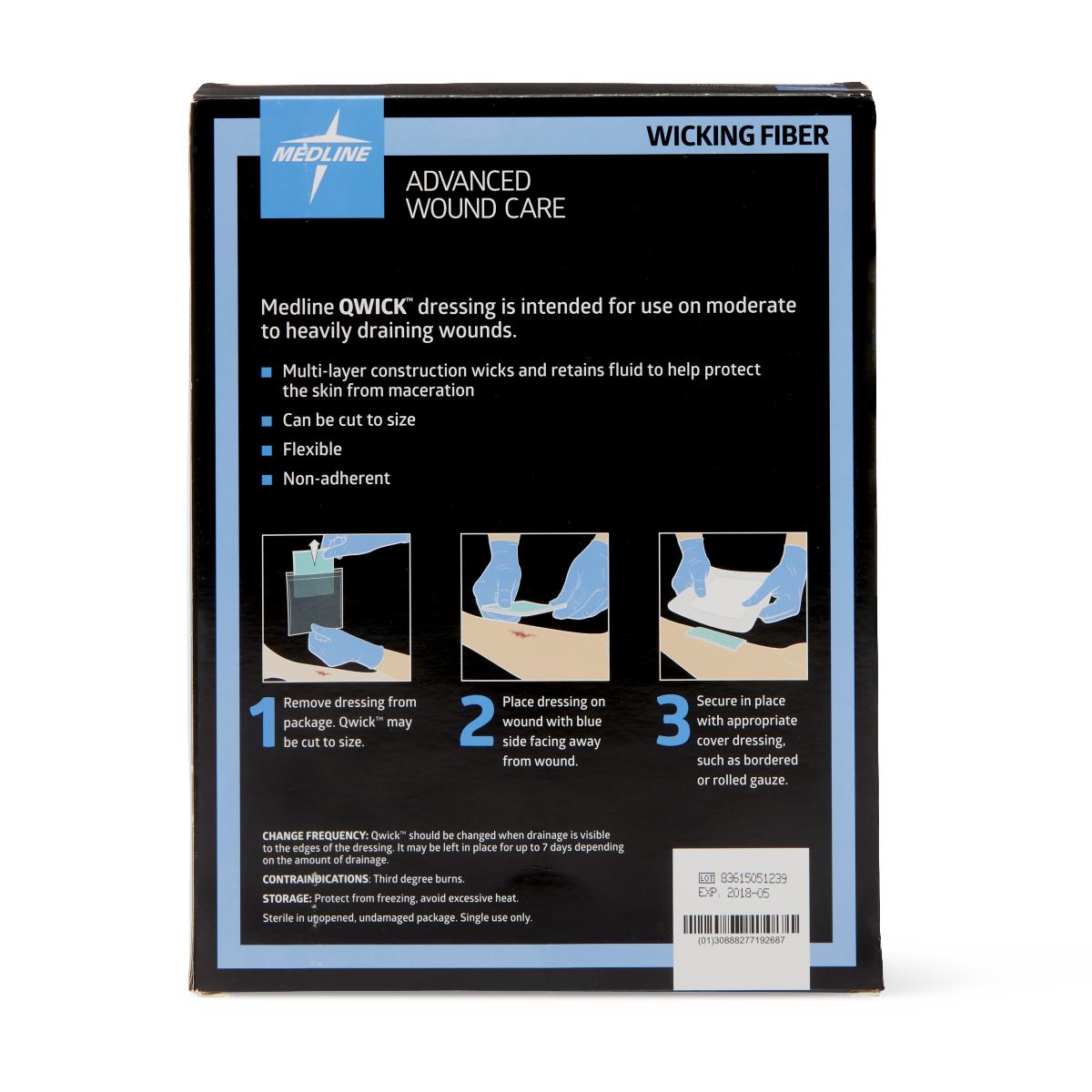 Qwick Nonadhesive Superabsorbent Wound Dressings