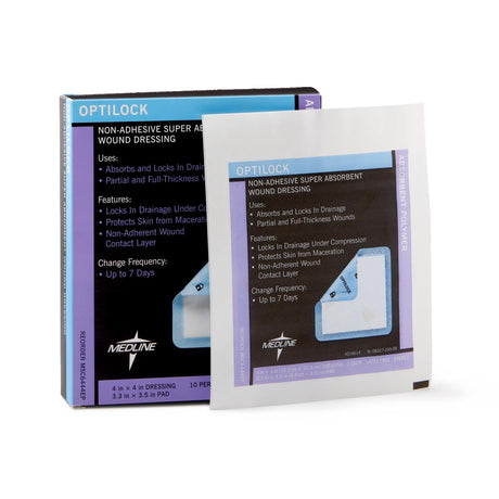 OptiLock Nonadhesive Super Absorbent Wound Dressings