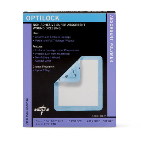 OptiLock Nonadhesive Super Absorbent Wound Dressings