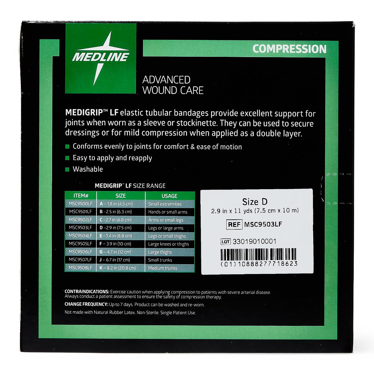 Medigrip LF Elastic Tubular Support Bandages