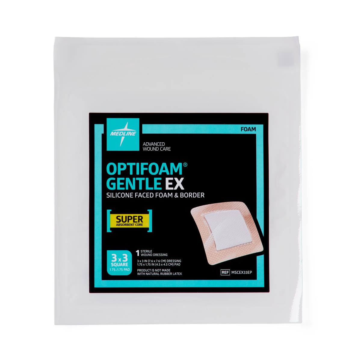 Optifoam Gentle EX Silicone-Faced Foam Wound Dressings