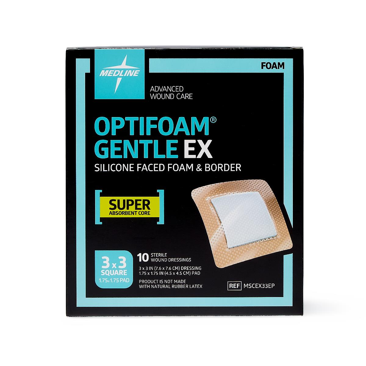 Optifoam Gentle EX Silicone-Faced Foam Wound Dressings
