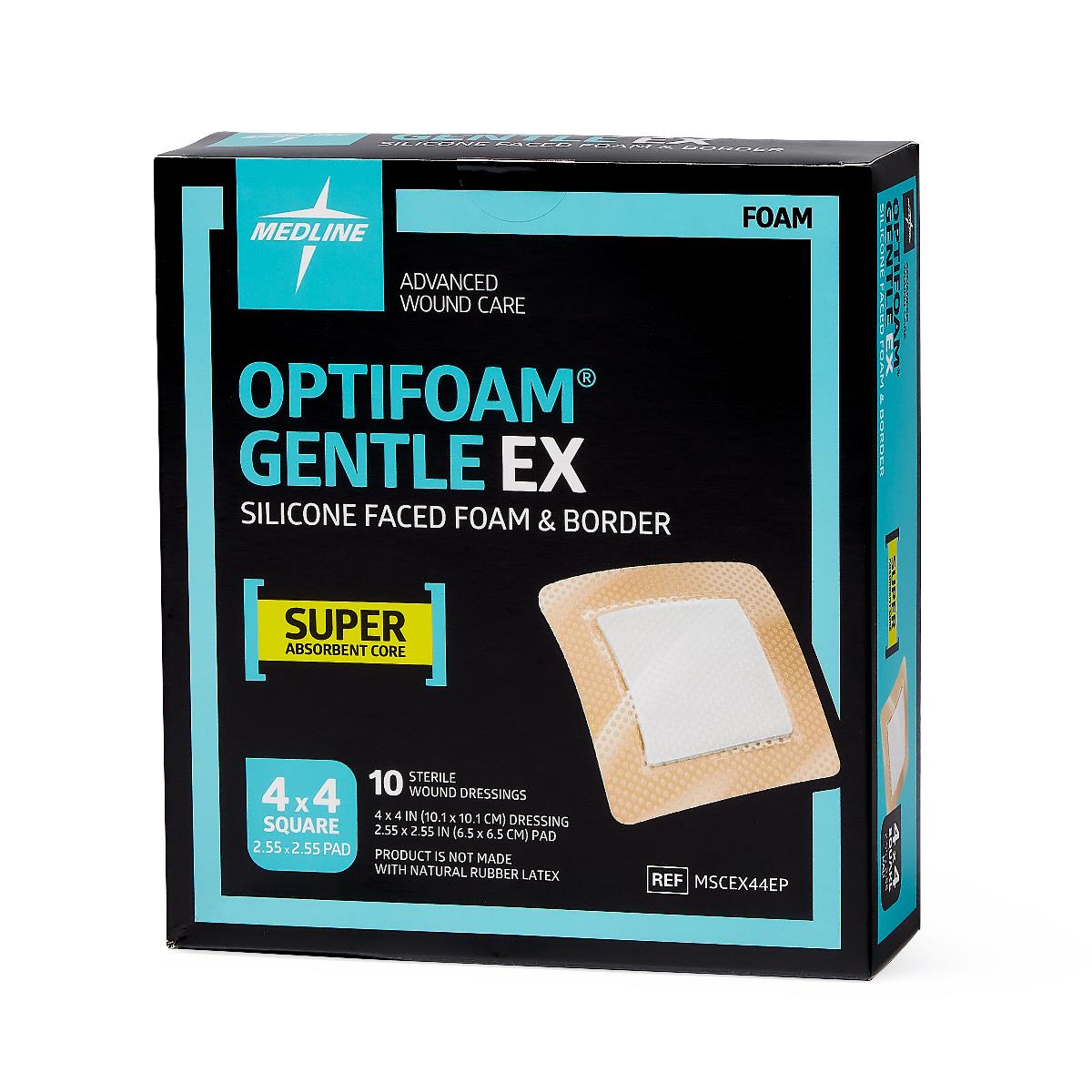 Optifoam Gentle EX Silicone-Faced Foam Wound Dressings