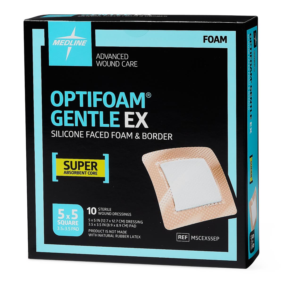 Optifoam Gentle EX Silicone-Faced Foam Wound Dressings