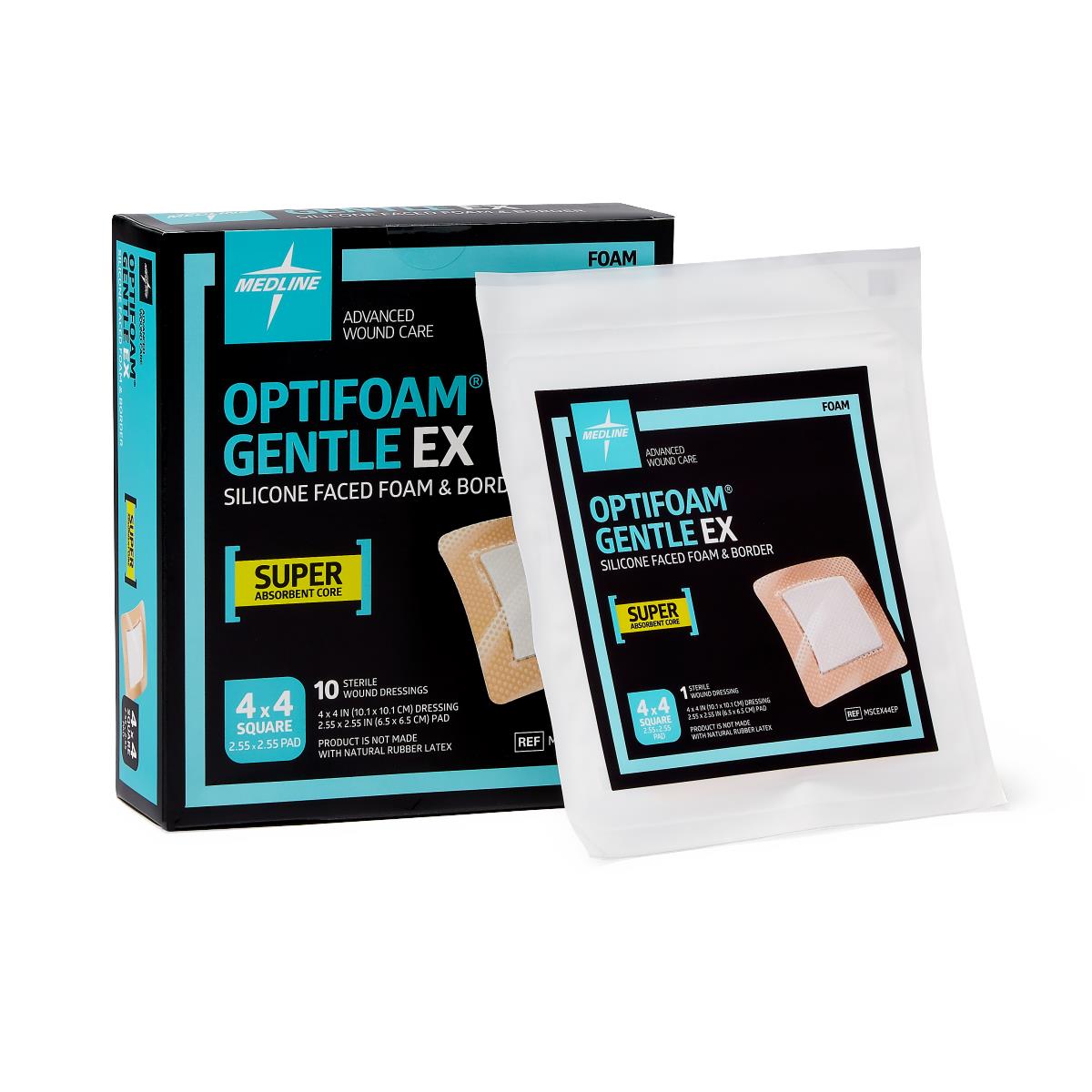 Optifoam Gentle EX Silicone-Faced Foam Wound Dressings