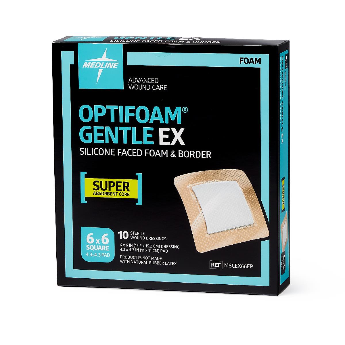 Optifoam Gentle EX Silicone-Faced Foam Wound Dressings