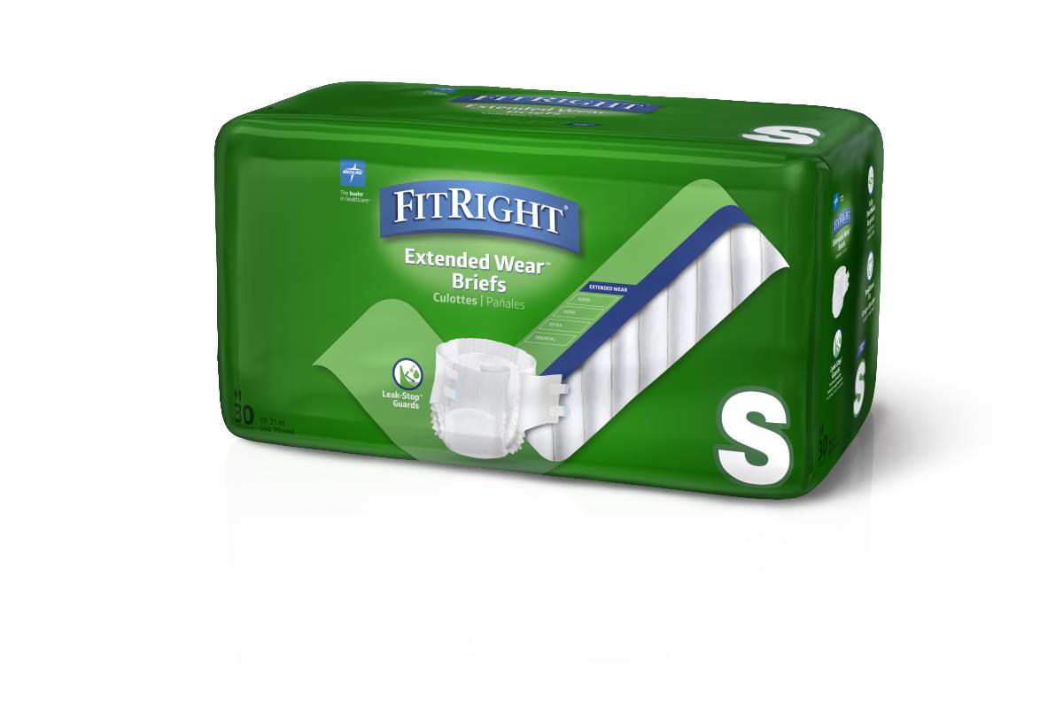 FitRight Extended Wear High-Capacity Adult Incontinence Briefs Extendedwear Night Brief