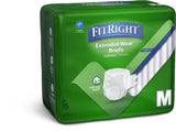FitRight Extended Wear High-Capacity Adult Incontinence Briefs Extendedwear Night Brief