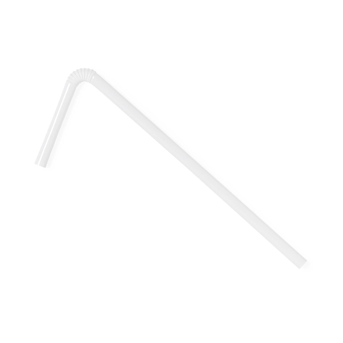 Straw Flexible Elbow Wrapped 20cmx6mm 10000/case Case/10000 Each