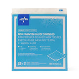 Medline Sterile Non-woven Gauze Sponge, 2-Pack