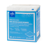 Medline Sterile Non-woven Gauze Sponge, 2-Pack
