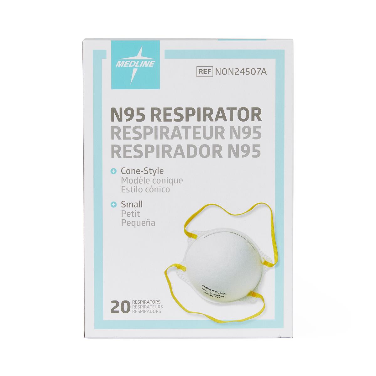 Medline Cone-Style N95 Surgical Respirator Mask Level-3