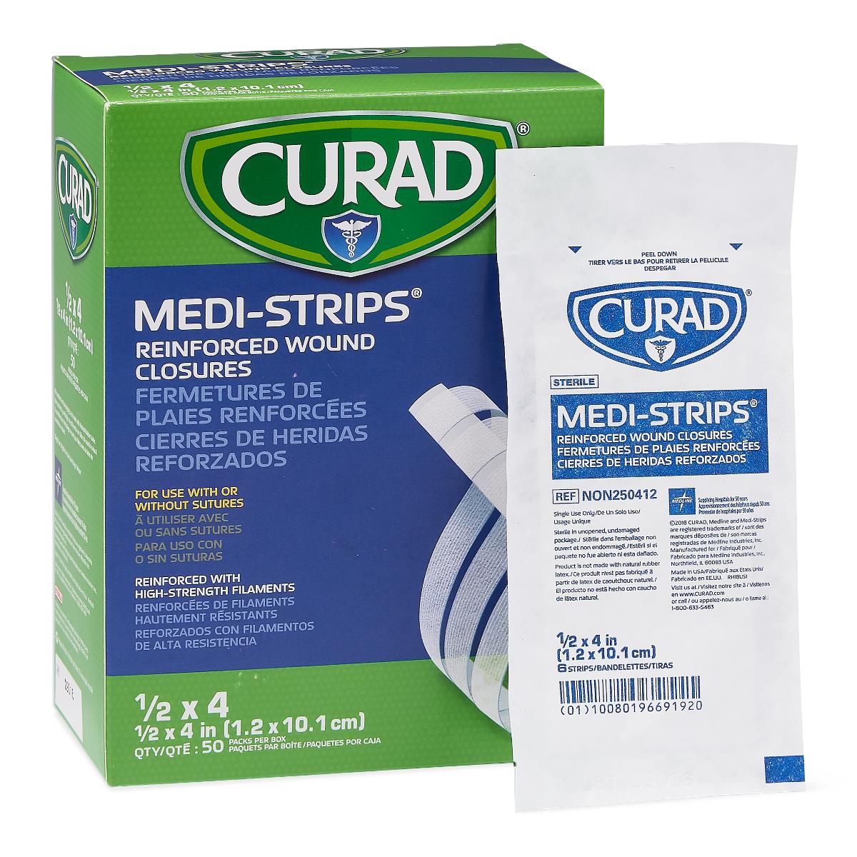 Medistrips Skin Closure Steri-strip 1/4"x3" 3/pack