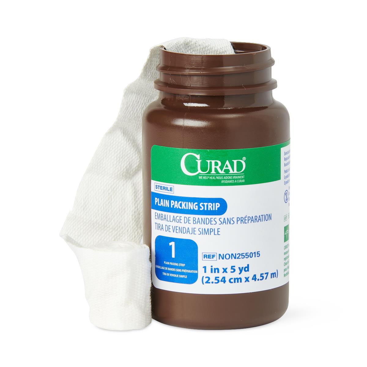 Curad Sterile 100%-cotton Gauze Packing Strip 5 yd.