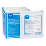 Medline Sterile Nonwoven Gauze Drain Sponges Premium 6-ply 4" x 4"