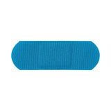 Bandage Fabric Adhesvie Strip Metal Detectable 1"x3" Sterile Blue