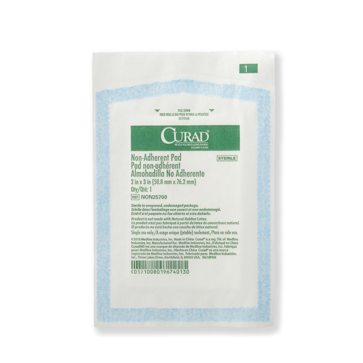 CURAD Sterile Nonadherent Dressing Pads