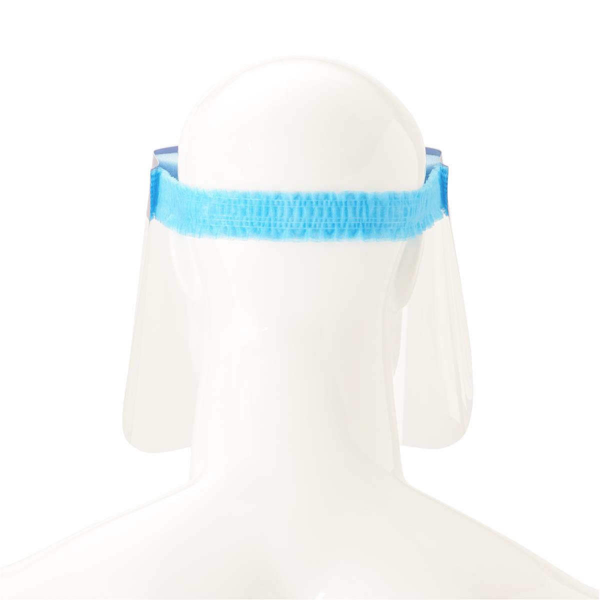 Face Shield Disposable With Foam Top And Elastic Band Latex-free