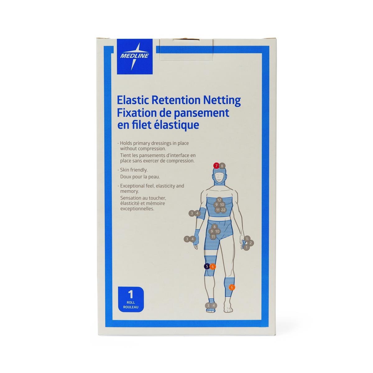 Medline Stretch Tubular Elastic Dressing Retention Nets 25 yd Roll