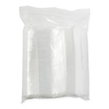 Zip Closure Bag Block Clear