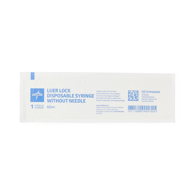 Syringe Only 60ml Luer Lock Latex-free Sterile - BeHope