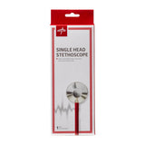 Medline Lightweight Single-Head Stethoscope 22" Tubing