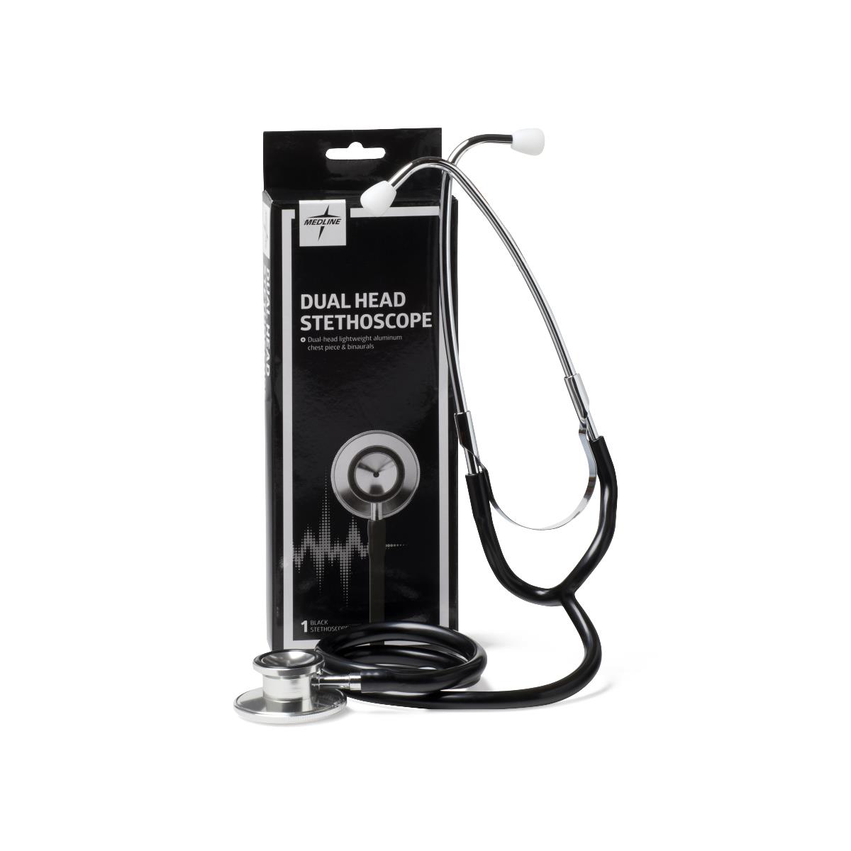 Stethoscope Light Weight Dual Head Silver Chestpiece Thick Walled 22"tube