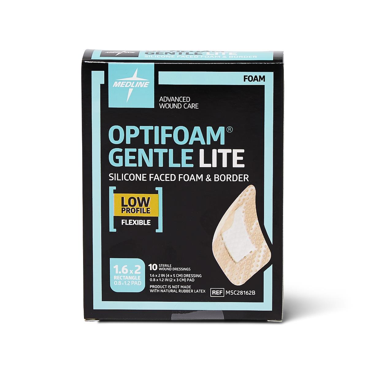 Optifoam Gentle Lite Foam Wound Dressings With Silicone Adhesive