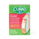 Curad Neon Colour Bandage 3/4" X 3" Assorted Colours Box/50 Each