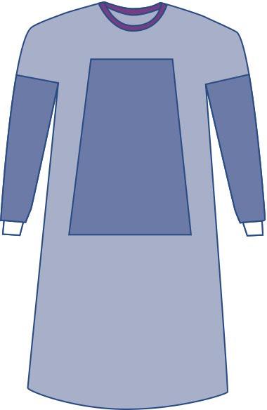 Sterile Fabric-Reinforced AAMI Level 3 Eclipse Surgical Gowns