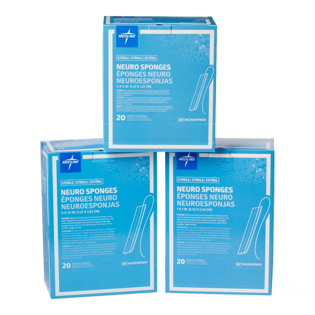 Medline X-ray Detectable Neuro Sponge Patties