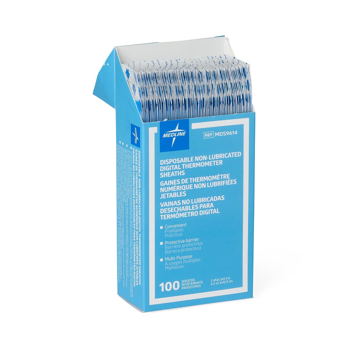 Thermometer Disposable Sheaths For Digital Thermometer Box/100 Each