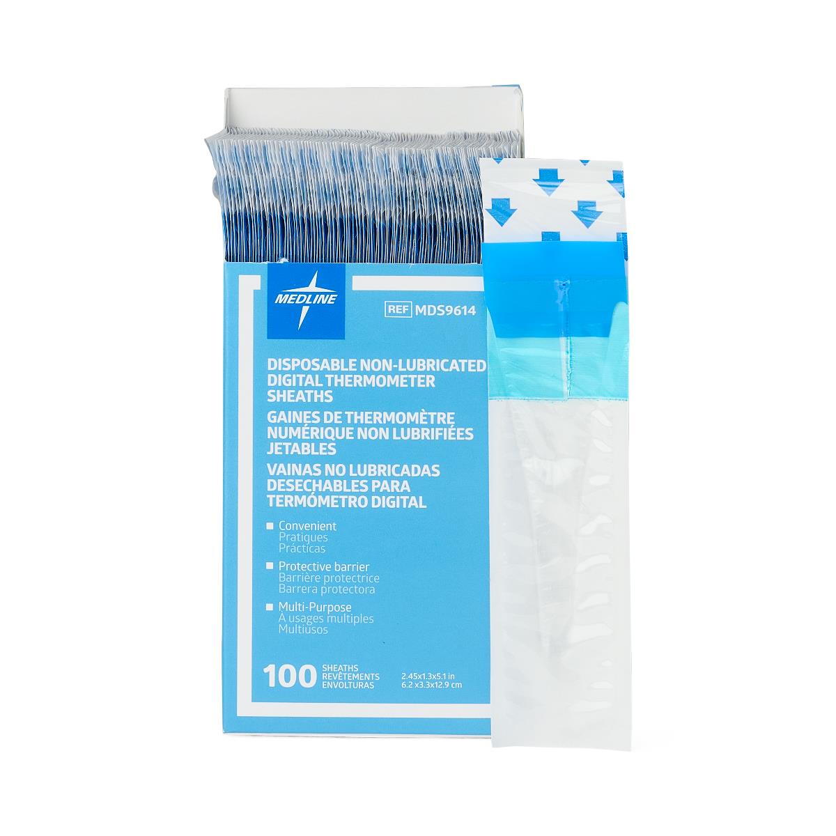 Thermometer Disposable Sheaths For Digital Thermometer Box/100 Each