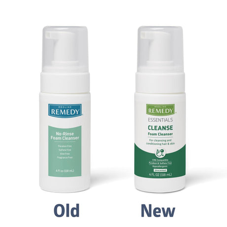 Medline Remedy Essentials No-Rinse Foam Cleanser Unscented