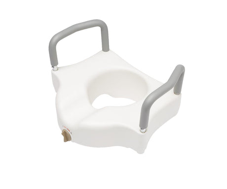 Medline Raised Locking Toilet Seat 5" Raised 400 lb. Capacity