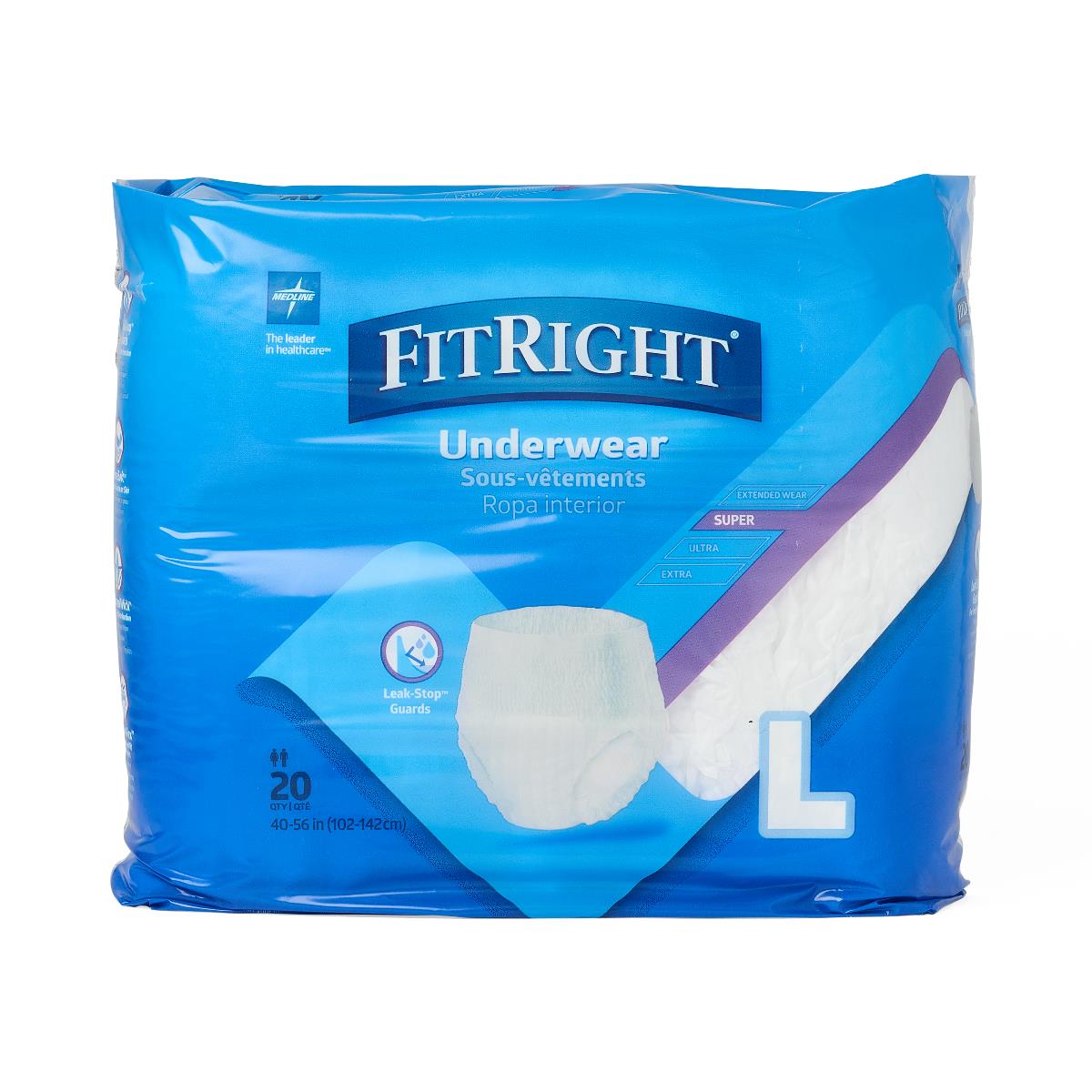 FitRight Super Protective Adult Incontinence Underwear