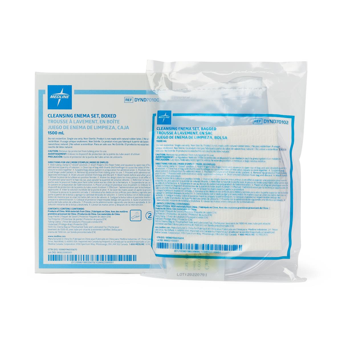 Medline Enema Bag Set 1500 Ml